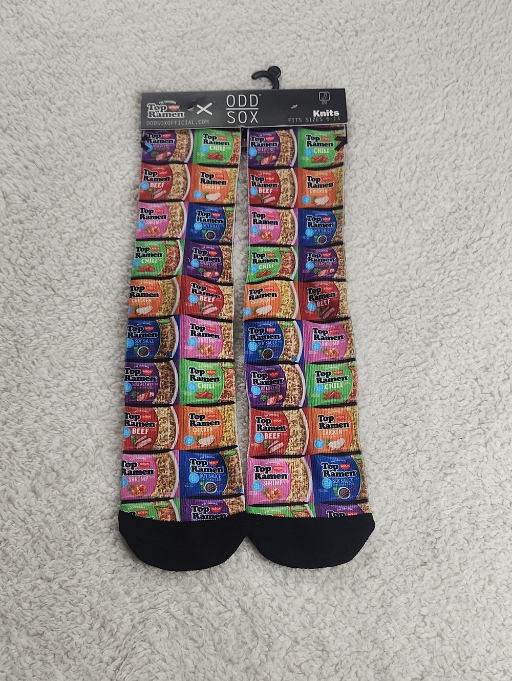 Odd Sox Men’s Multicolor Novelty Ramen  Socks NWT